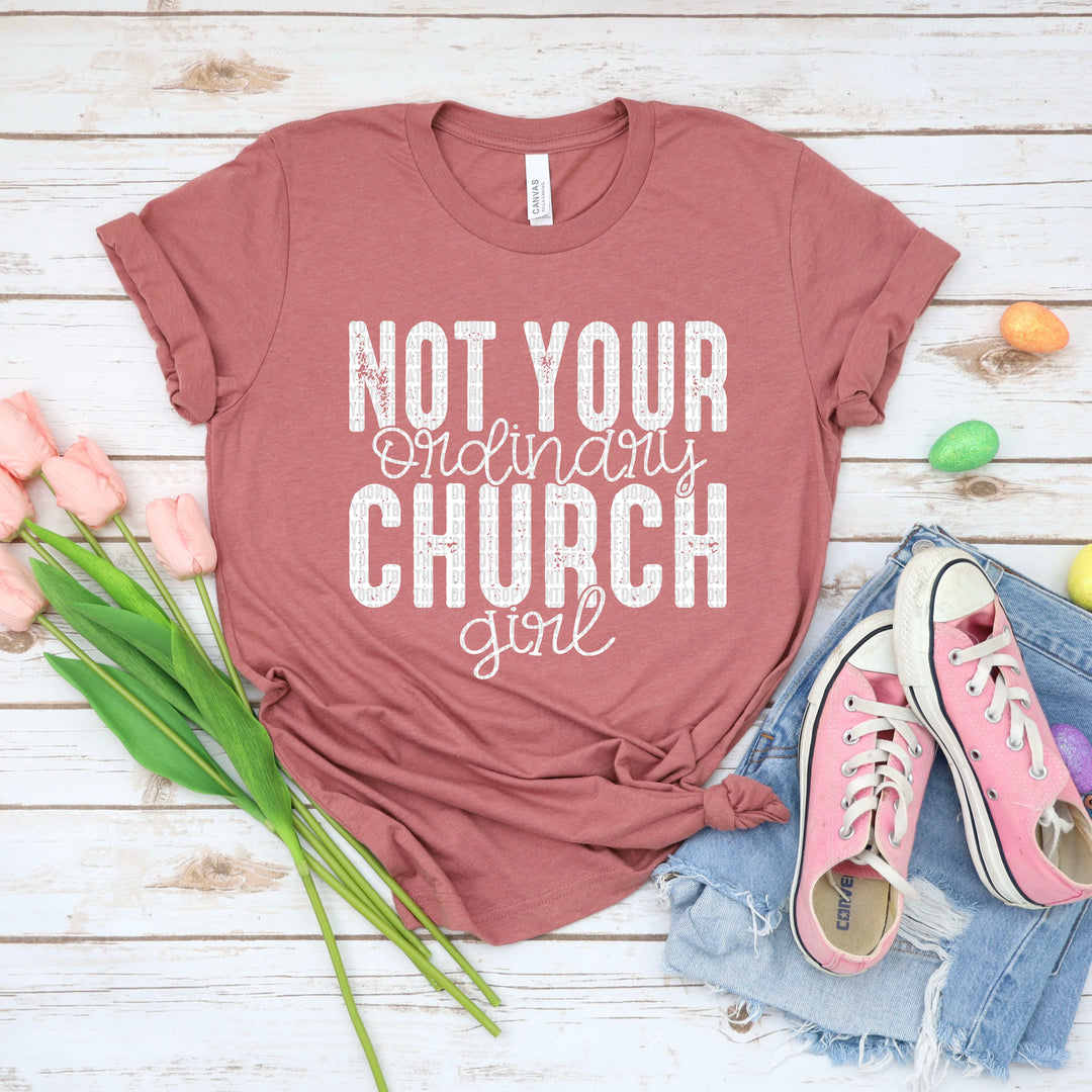 Not Your Ordinary Church Girl DTF Print