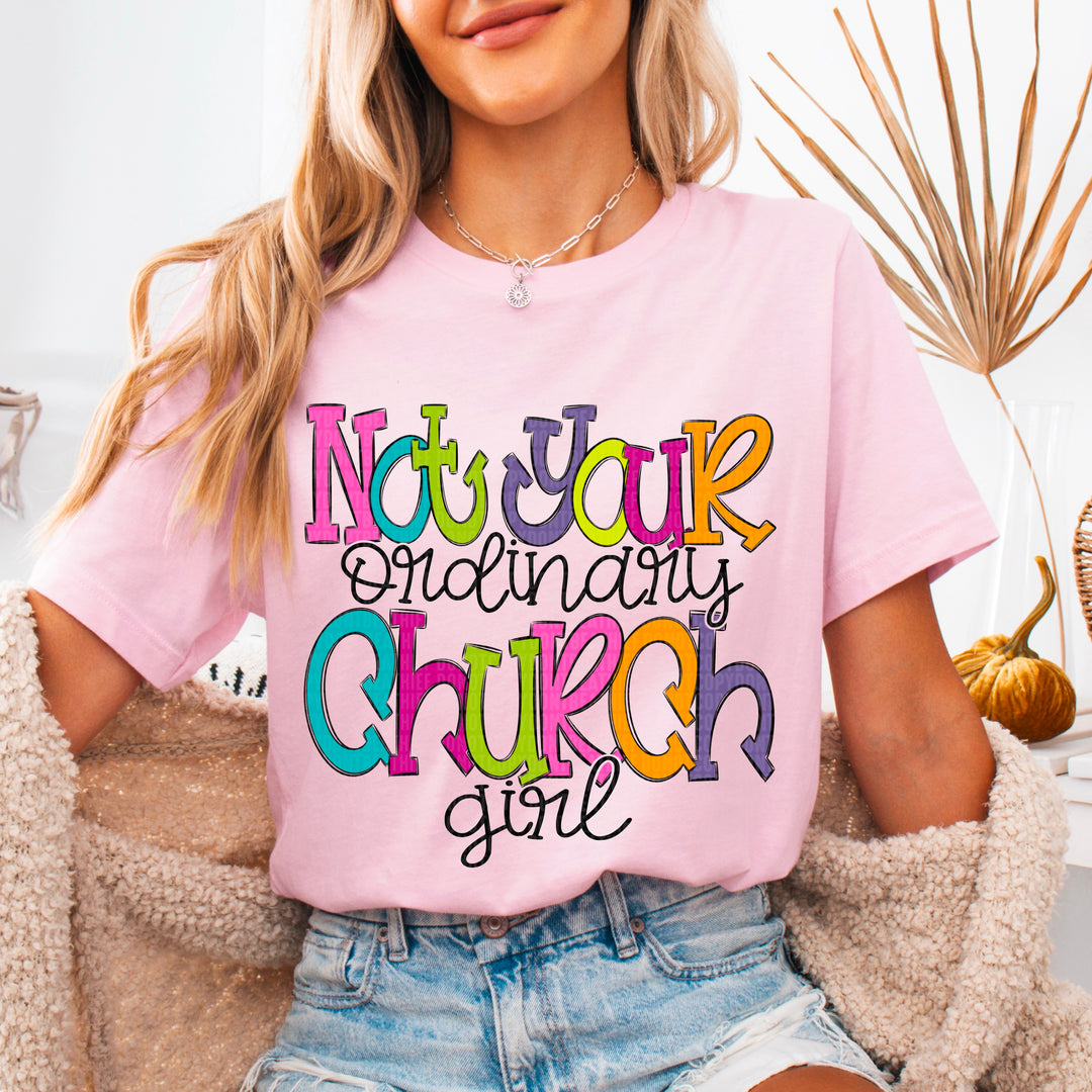 Not Your Ordinary Church Girl DTF Print