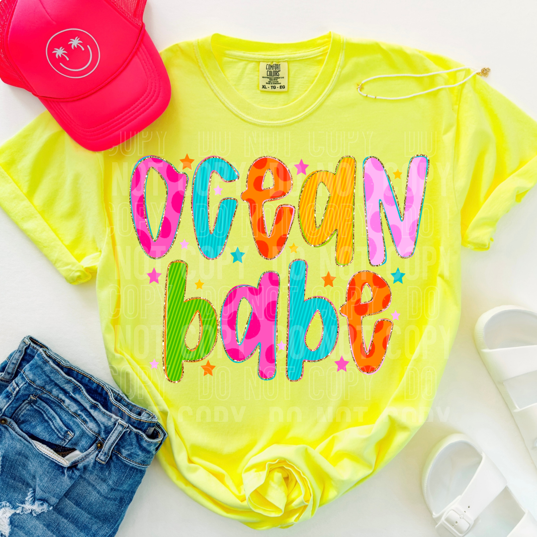 Ocean Babe DTF Print