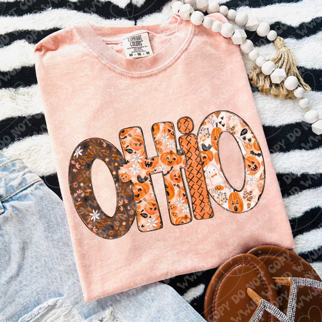 State Pumpkin Alpha DTF Print
