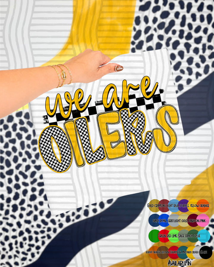 We Are Checker Crush Colors Mascots DTF Print