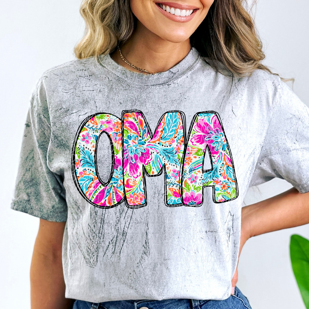 Paisley Names DTF Print