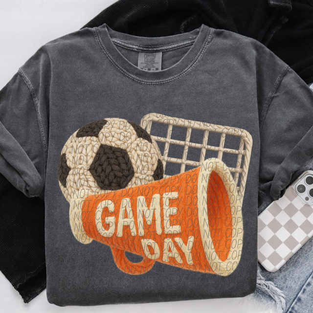 Yarn Game Day Soccer DTF Print