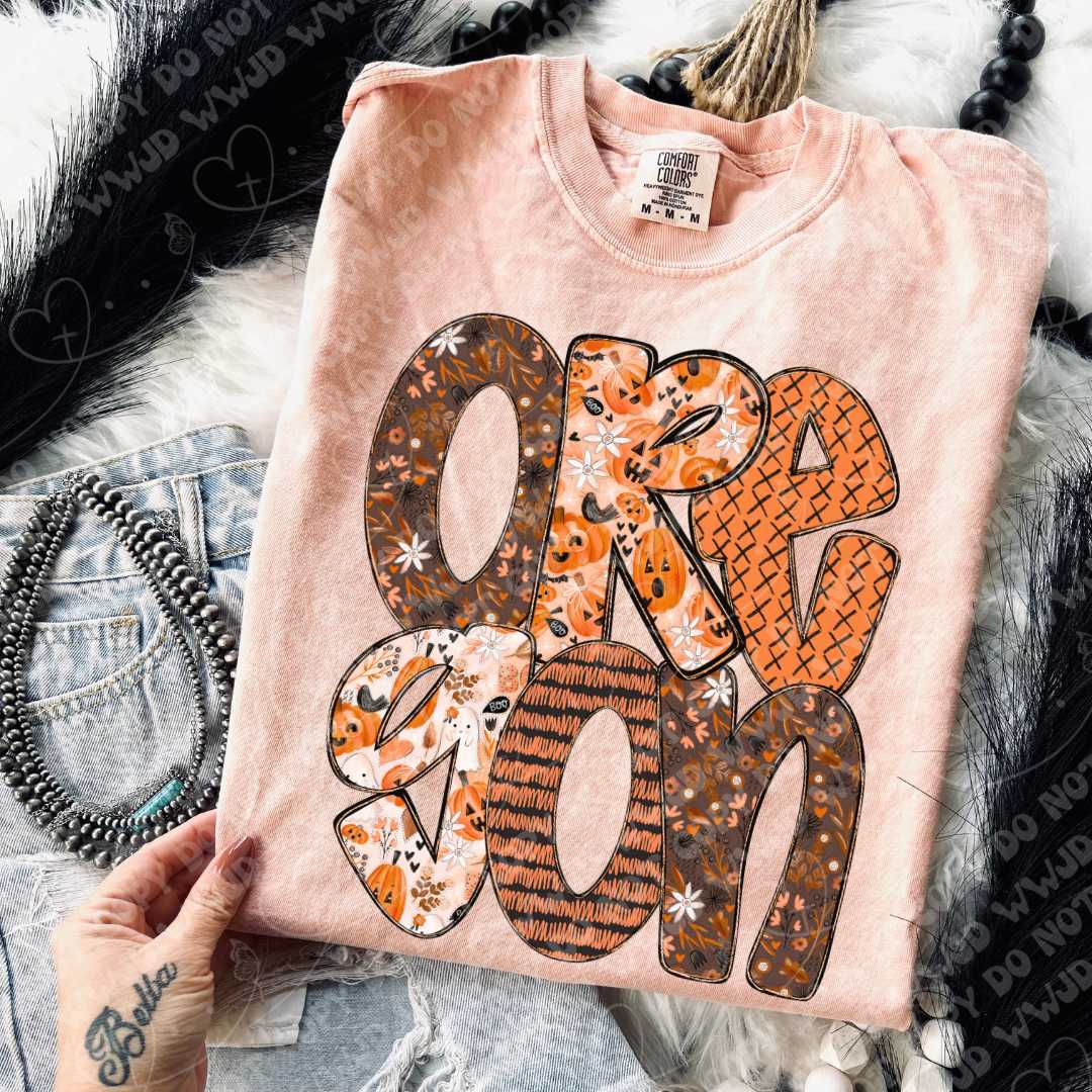 State Pumpkin Alpha DTF Print