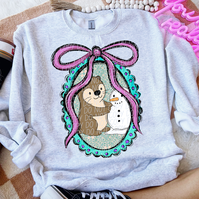 Otter Frame DTF Print