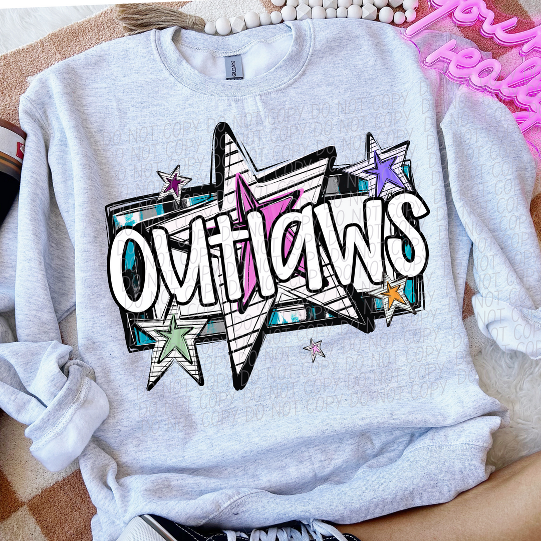 Bright Stars Mascots Youth DTF Print