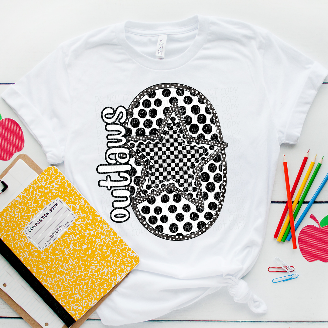 Polka Dot Mascots Youth DTF Print