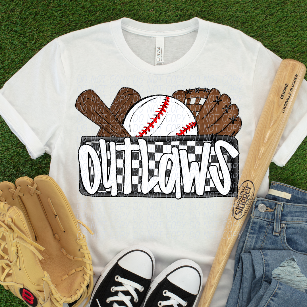 Baseball Mascots DTF Print