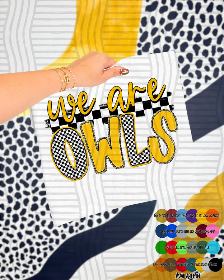 We Are Checker Crush Colors Mascots DTF Print