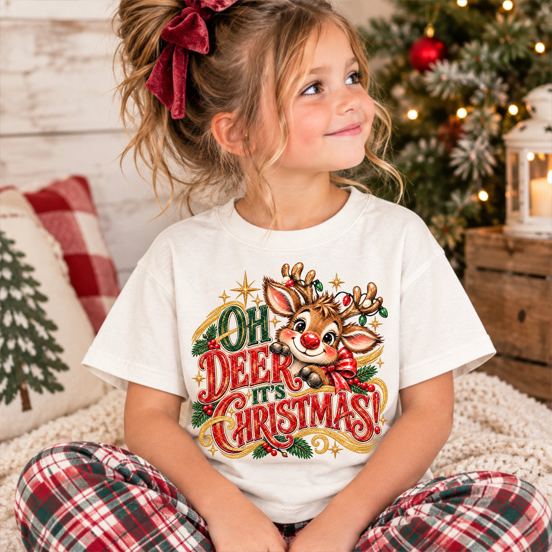 Oh Deer It’s Christmas DTF Print