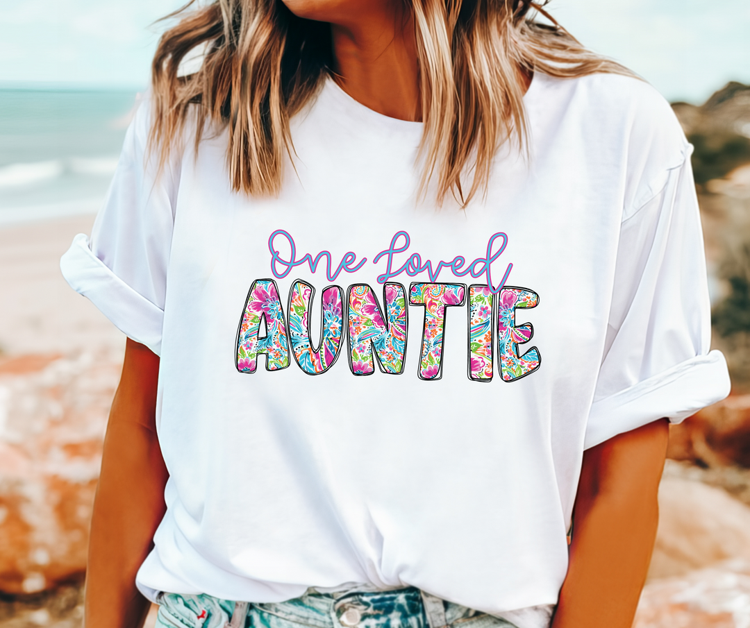 One Loved Auntie DTF Print