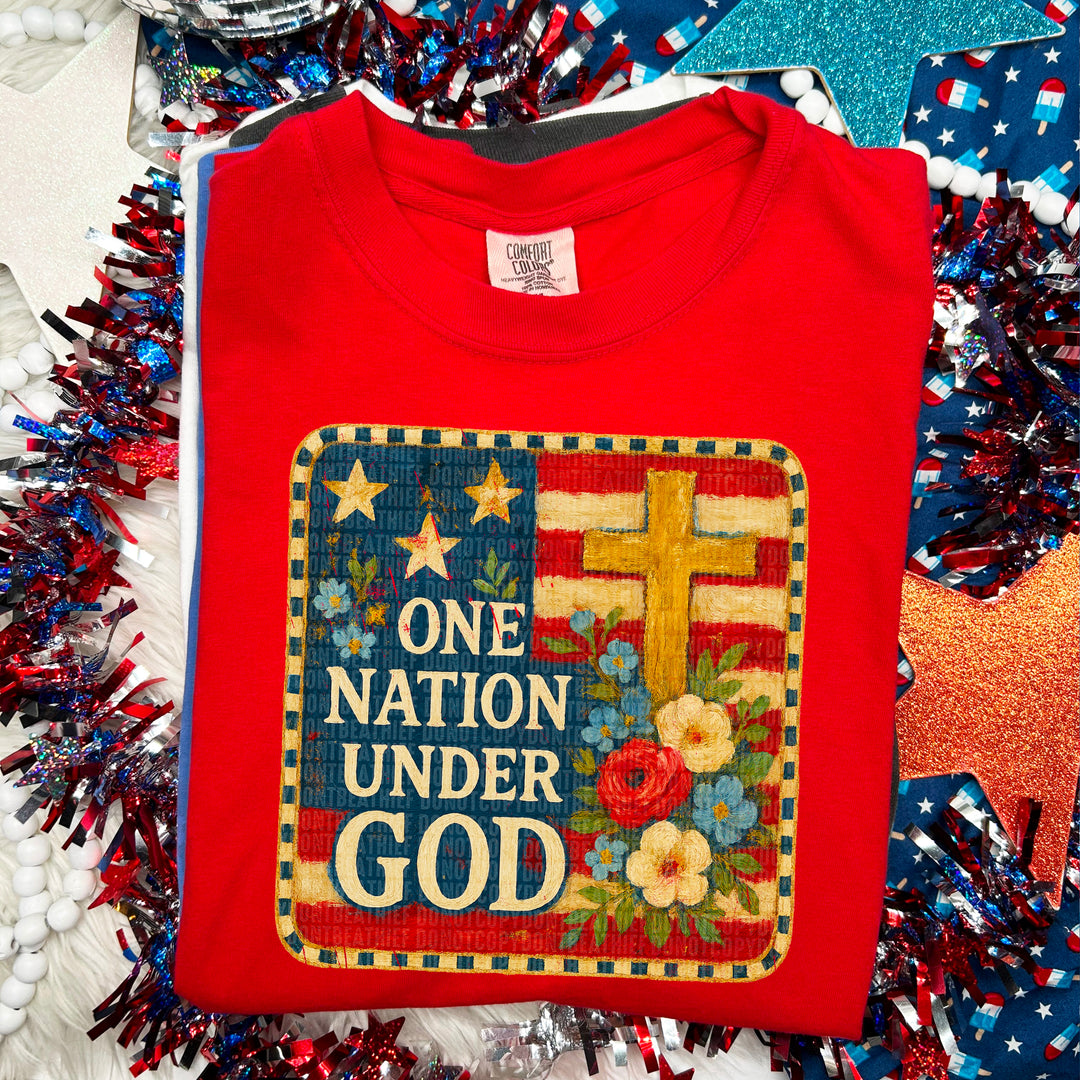 One Nation Under God DTF Print