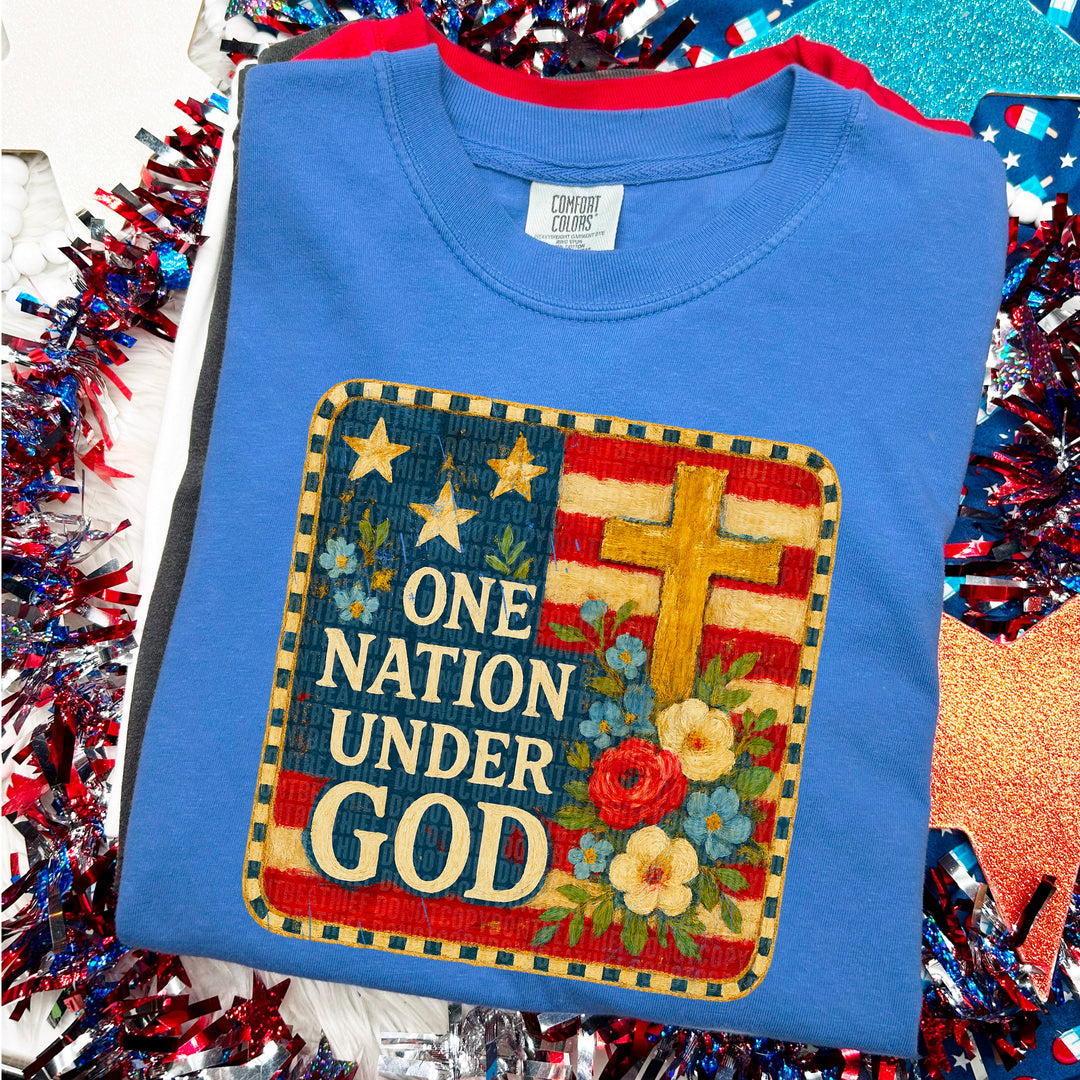 One Nation Under God DTF Print