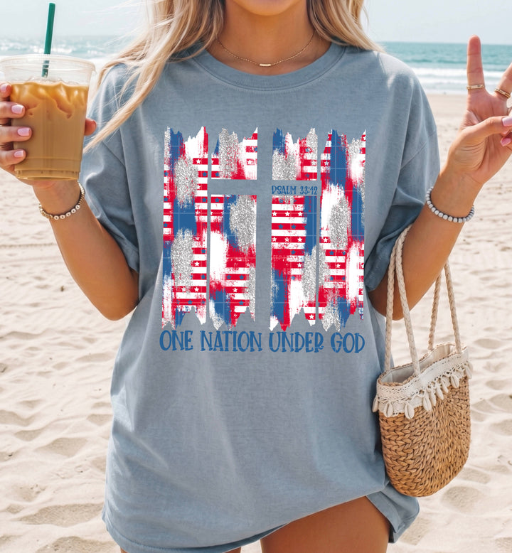 One Nation Under God DTF Print