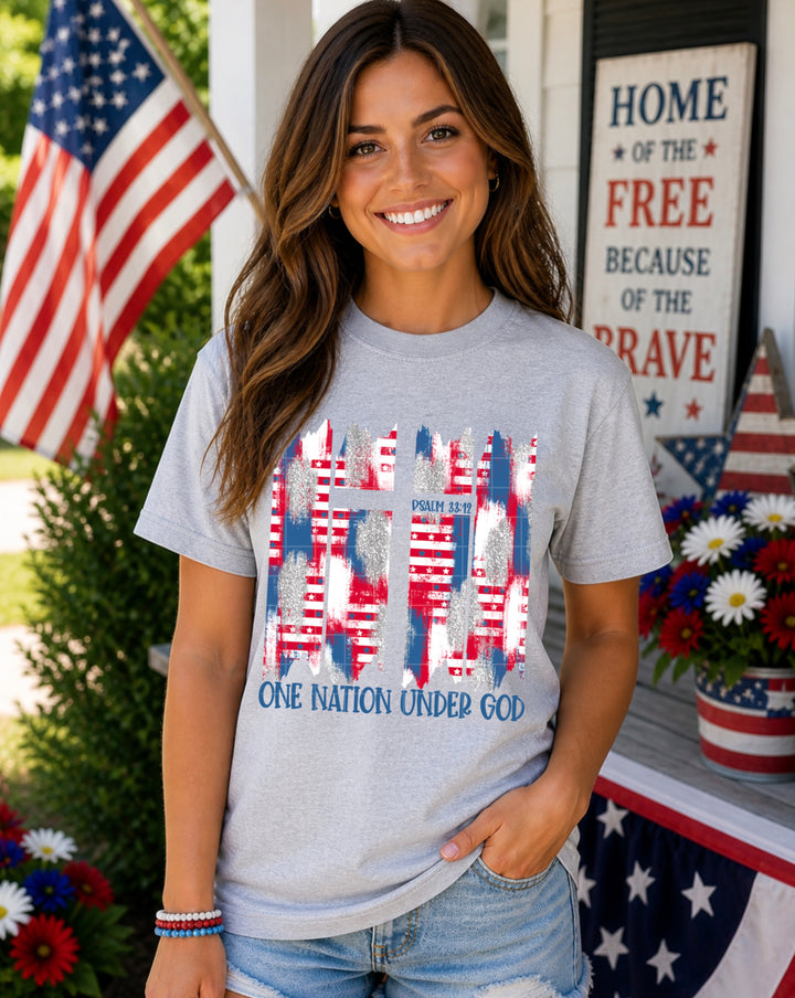 One Nation Under God DTF Print