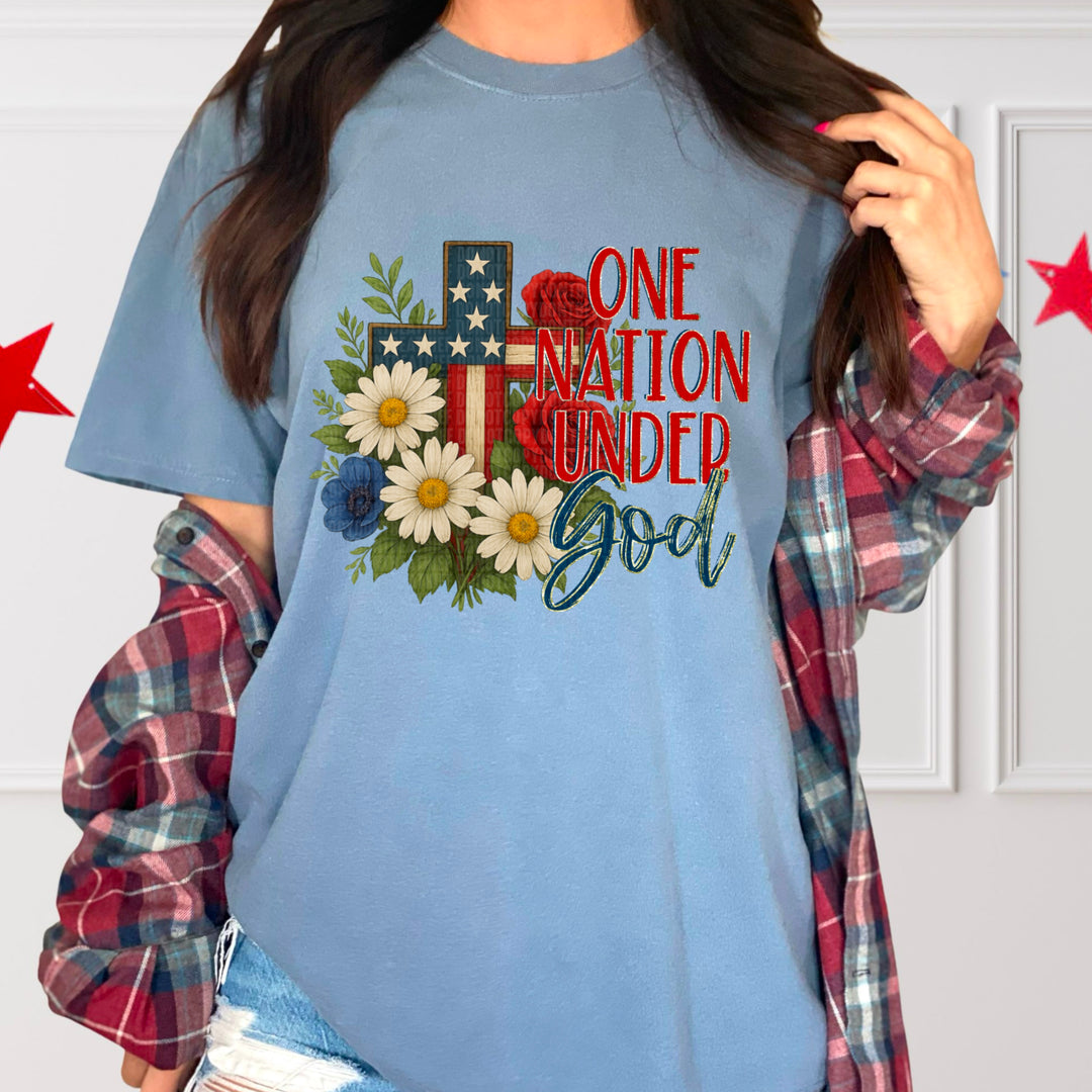 One Nation Under God DTF Print