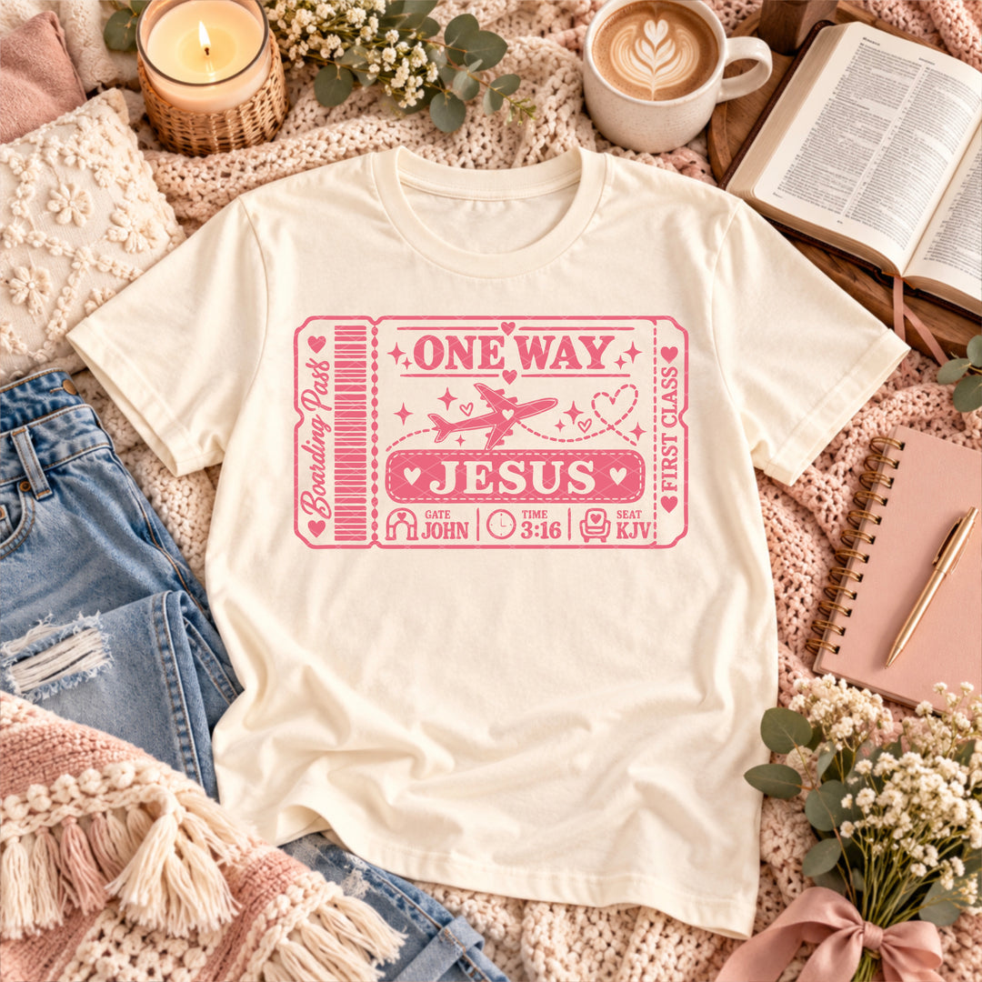 One Way Plane DTF Print