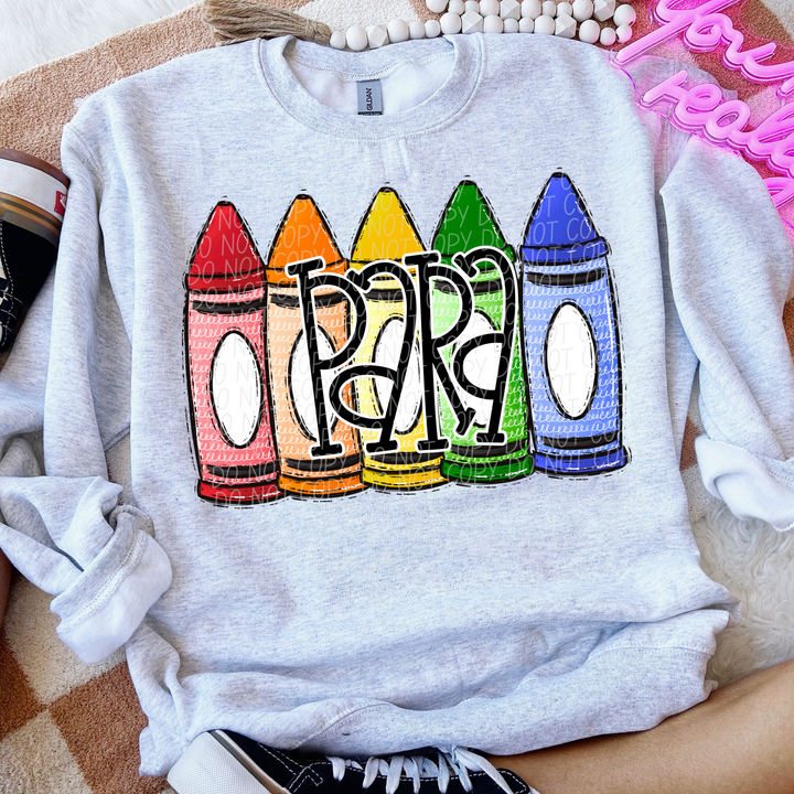 Primary Crayon School Grades and Occupations DTF Print