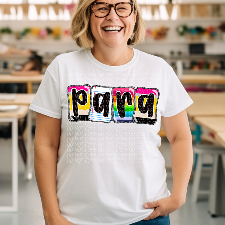 School Daze Titles DTF Print