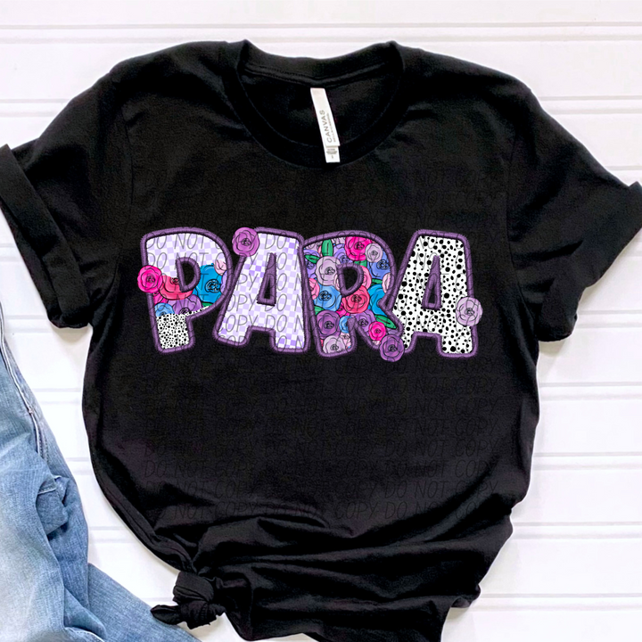 Pretty In Purple School Careers DTF Print