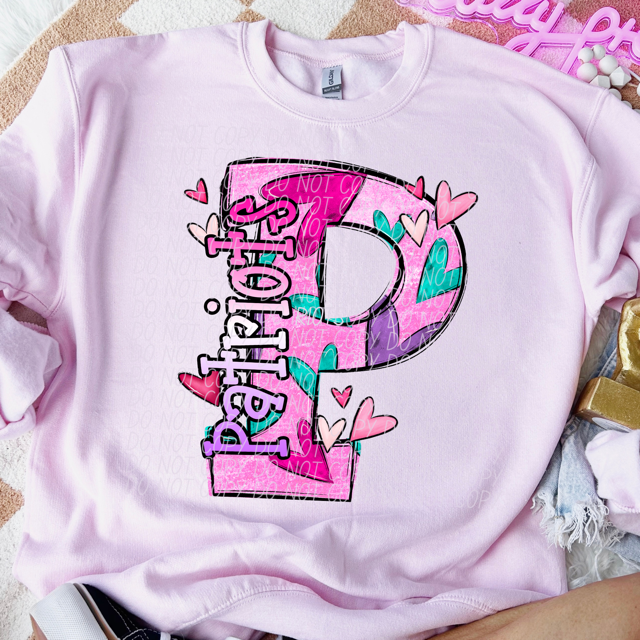 Valentine's Day Mascots DTF Print