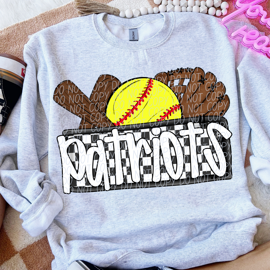Softball Mascots DTF Print