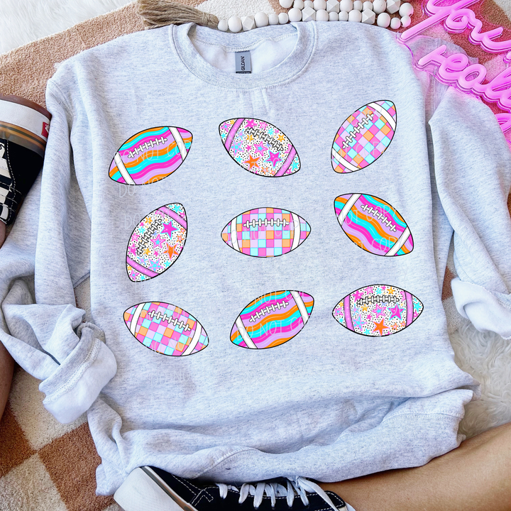 Pattern Football DTF Print