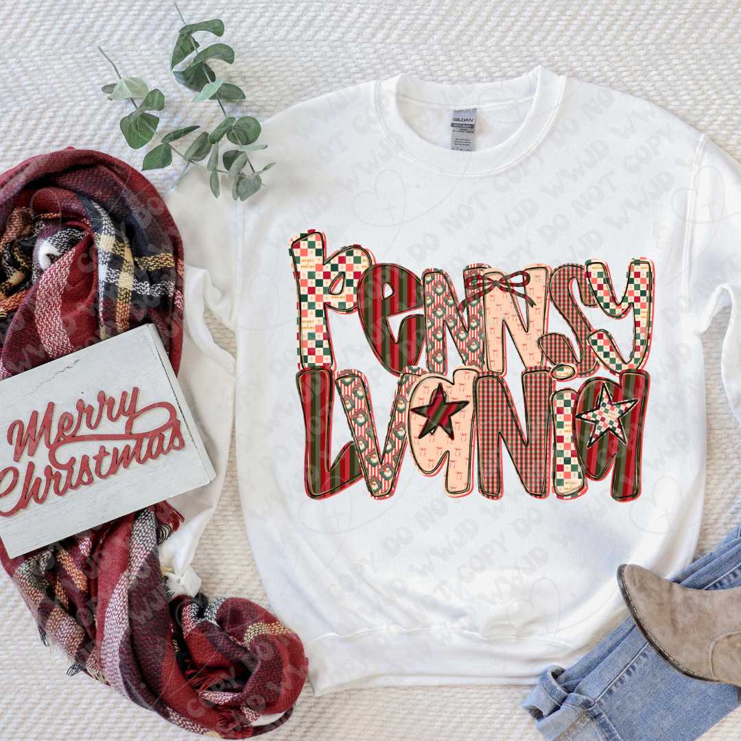 Merry State Alpha DTF Print