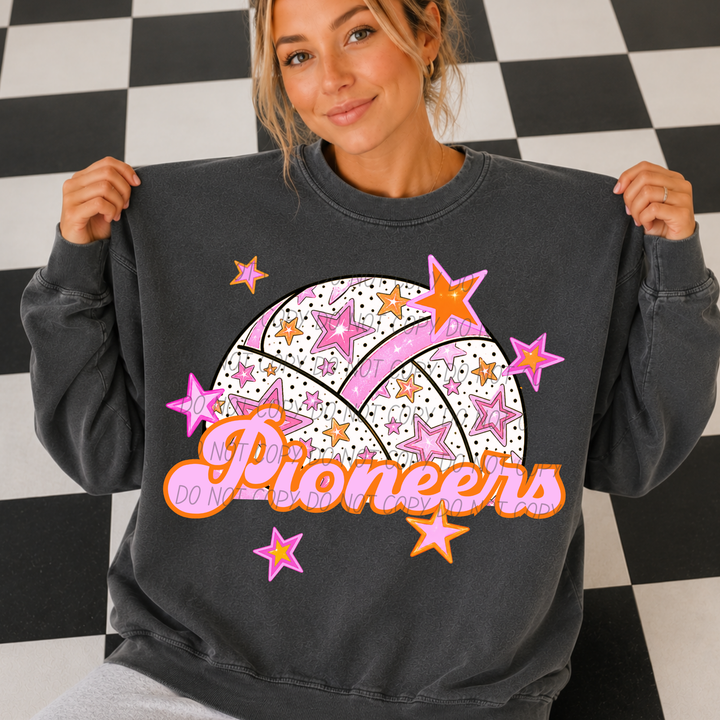 Pink Band Mascot DTF Print