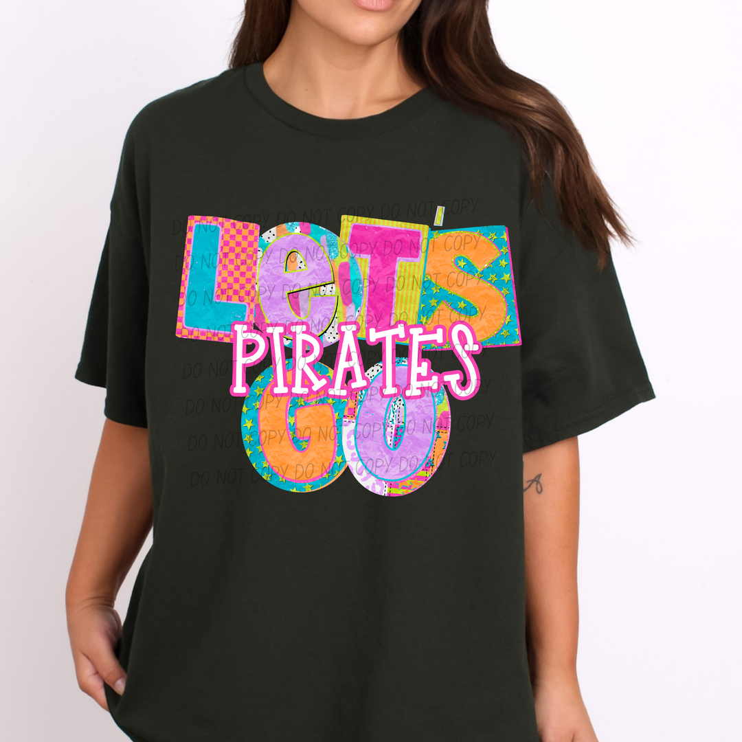 Patchwork Pep Club DTF Print