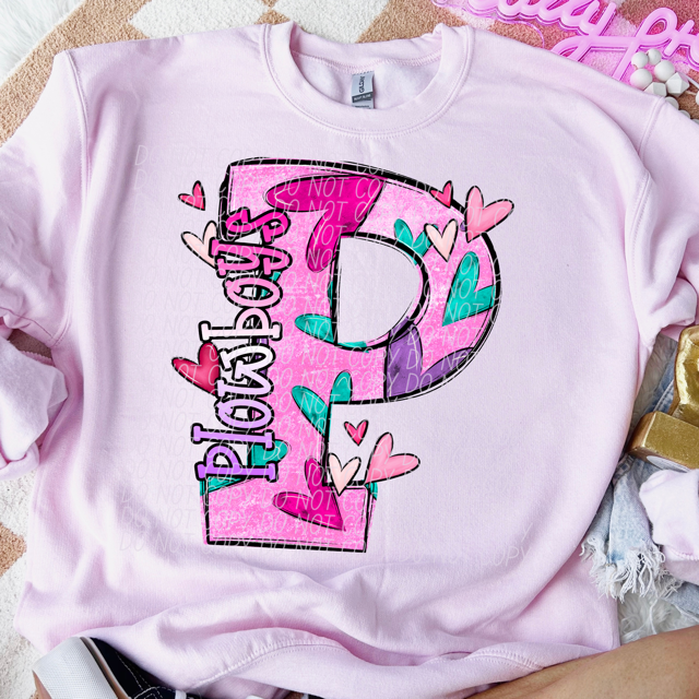 Valentine's Day Mascots DTF Print