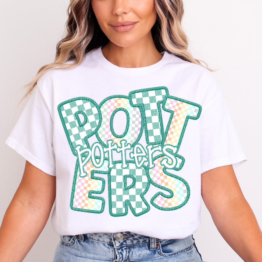 Spring Checker Mascots Youth DTF Print
