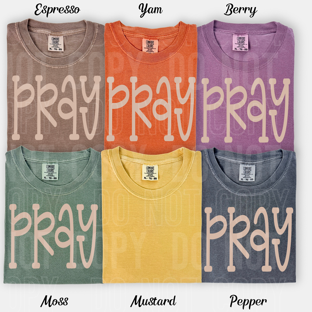 Pray Oversized DTF Print