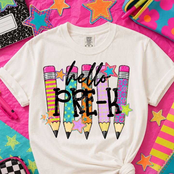 Pencil Grades DTF Print