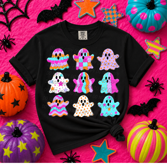 Preppy Ghosts DTF Print