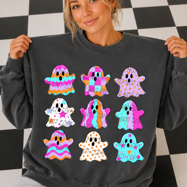 Preppy Ghosts DTF Print
