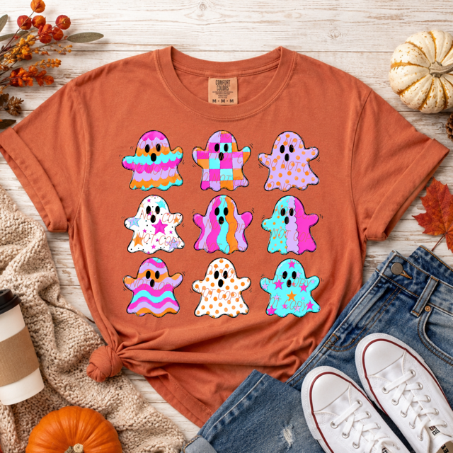 Preppy Ghosts DTF Print