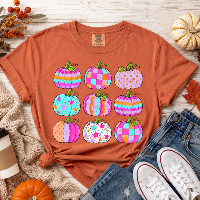 Preppy Pumpkin DTF Print