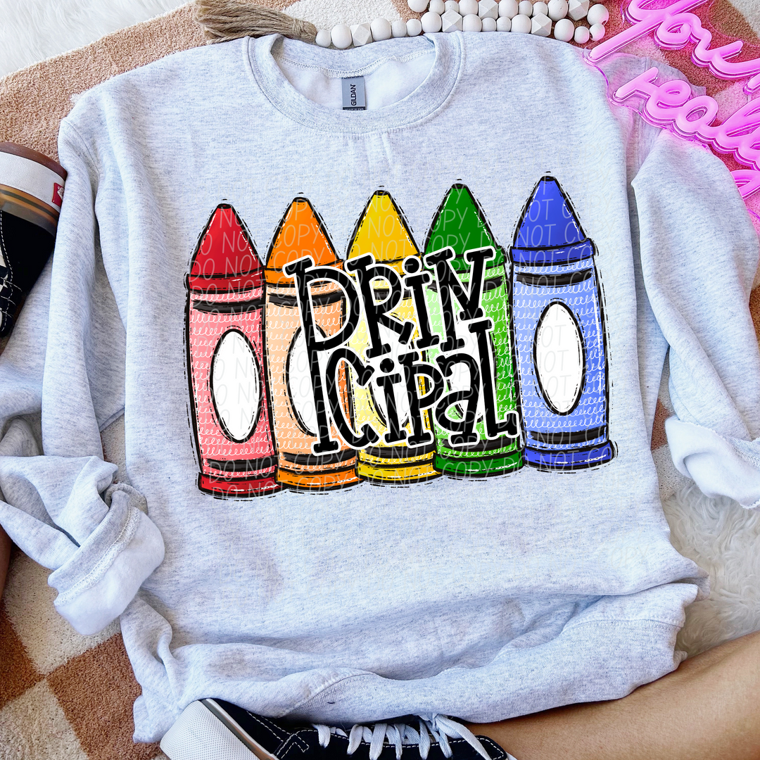 Primary Crayon School Grades and Occupations DTF Print