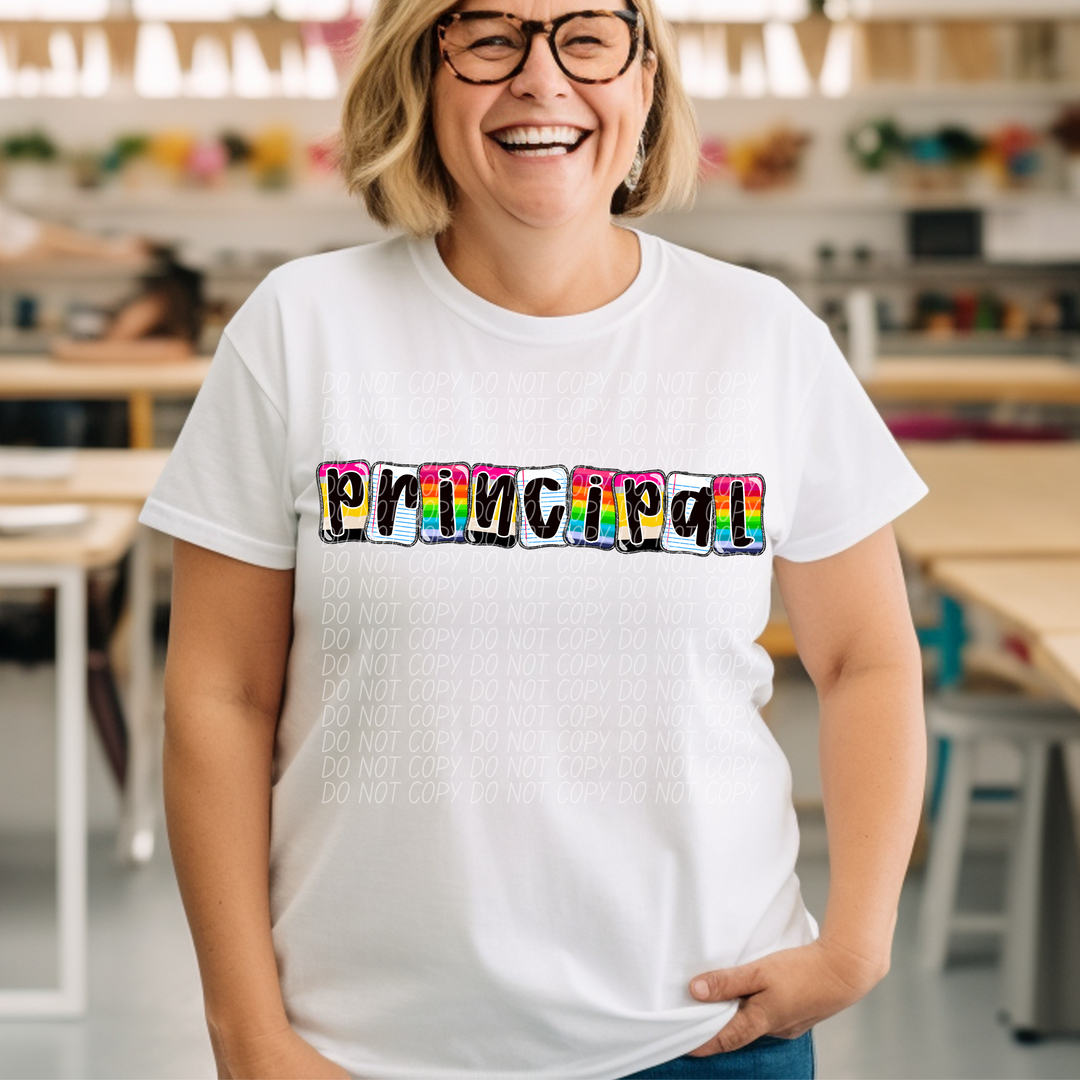 School Daze Titles DTF Print