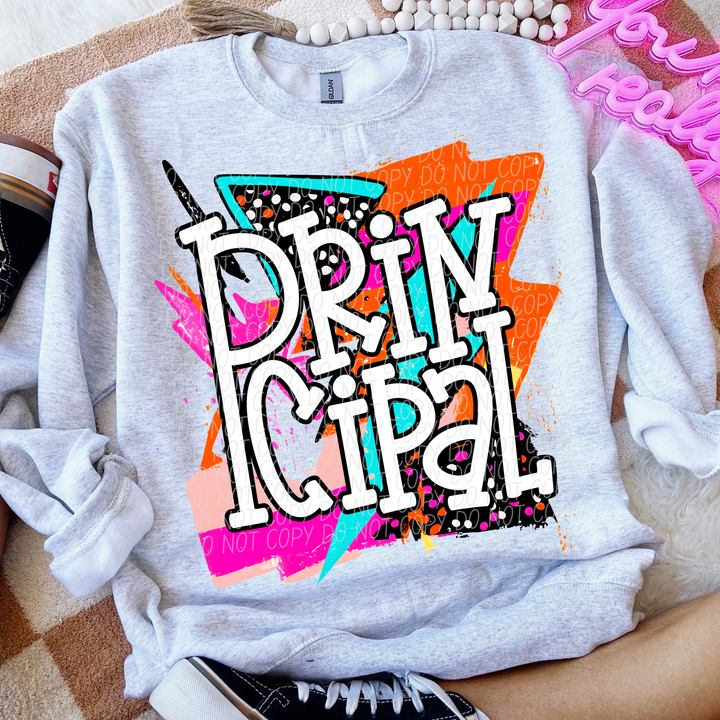 Bright Retro School Titles DTF Print