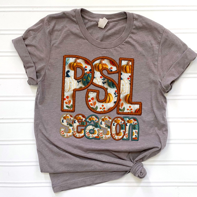 PSL Season Faux Embroidery DTF Print