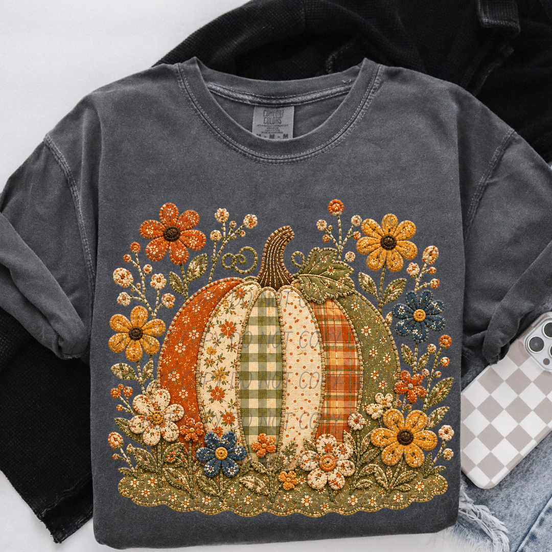 Fall Flowers DTF Print