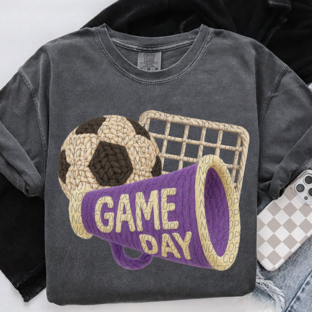 Yarn Game Day Soccer DTF Print