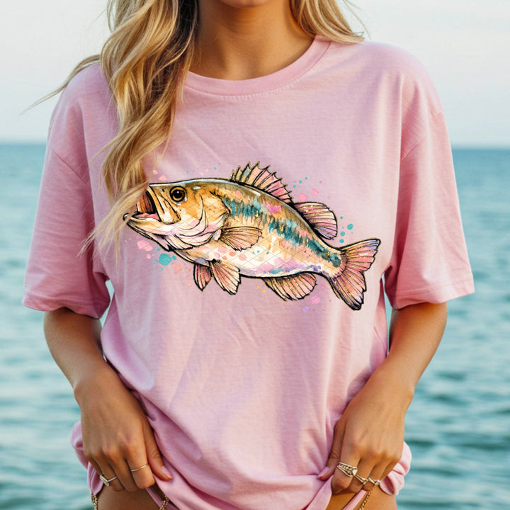Painterly Fish DTF Print