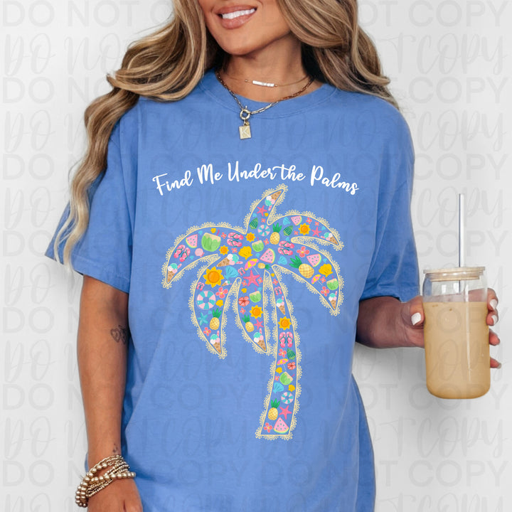Fine Me Under the Palms DTF Print