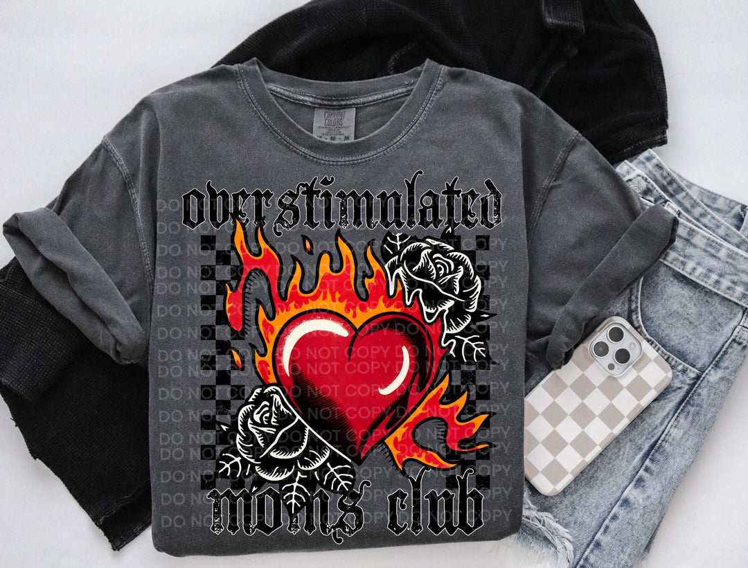 Overstimulated Moms Club DTF Print