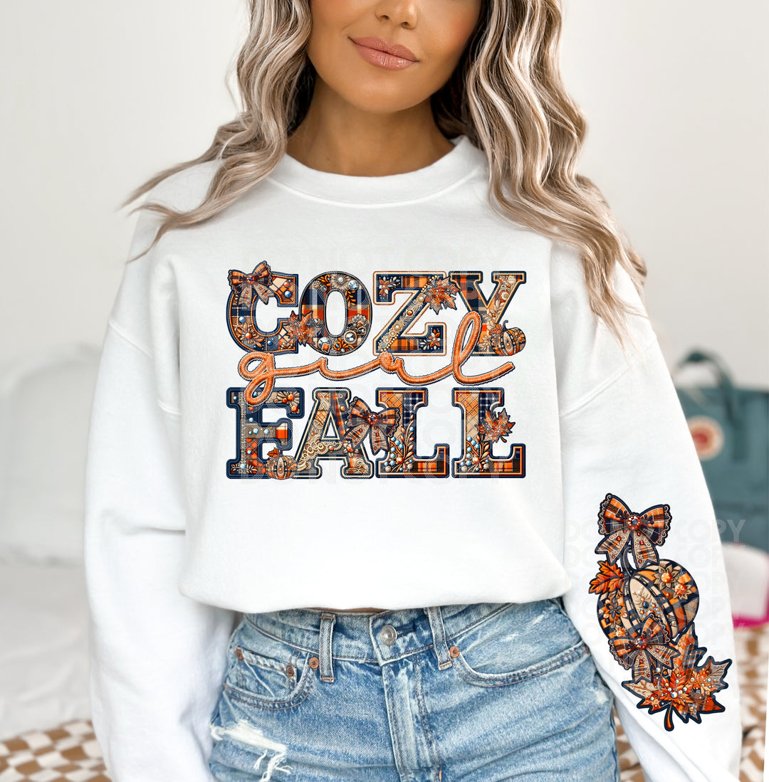 Cozy Girl Fall DTF Print