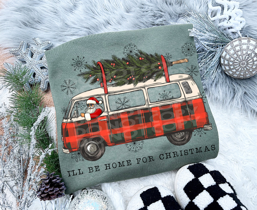 I'll be Home For Christmas DTF Print