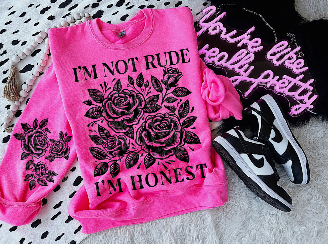 I'm Not Rude I'm Honest Set DTF Print